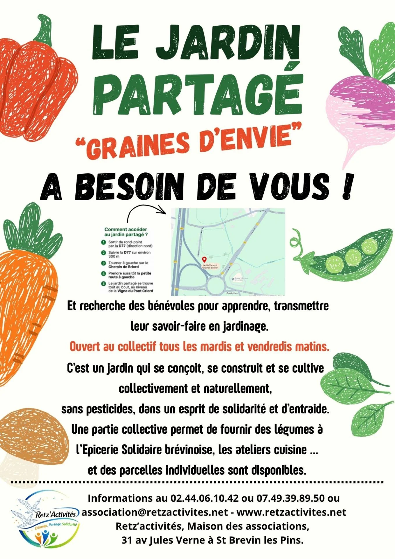 Recherche de jardiniers bénévoles