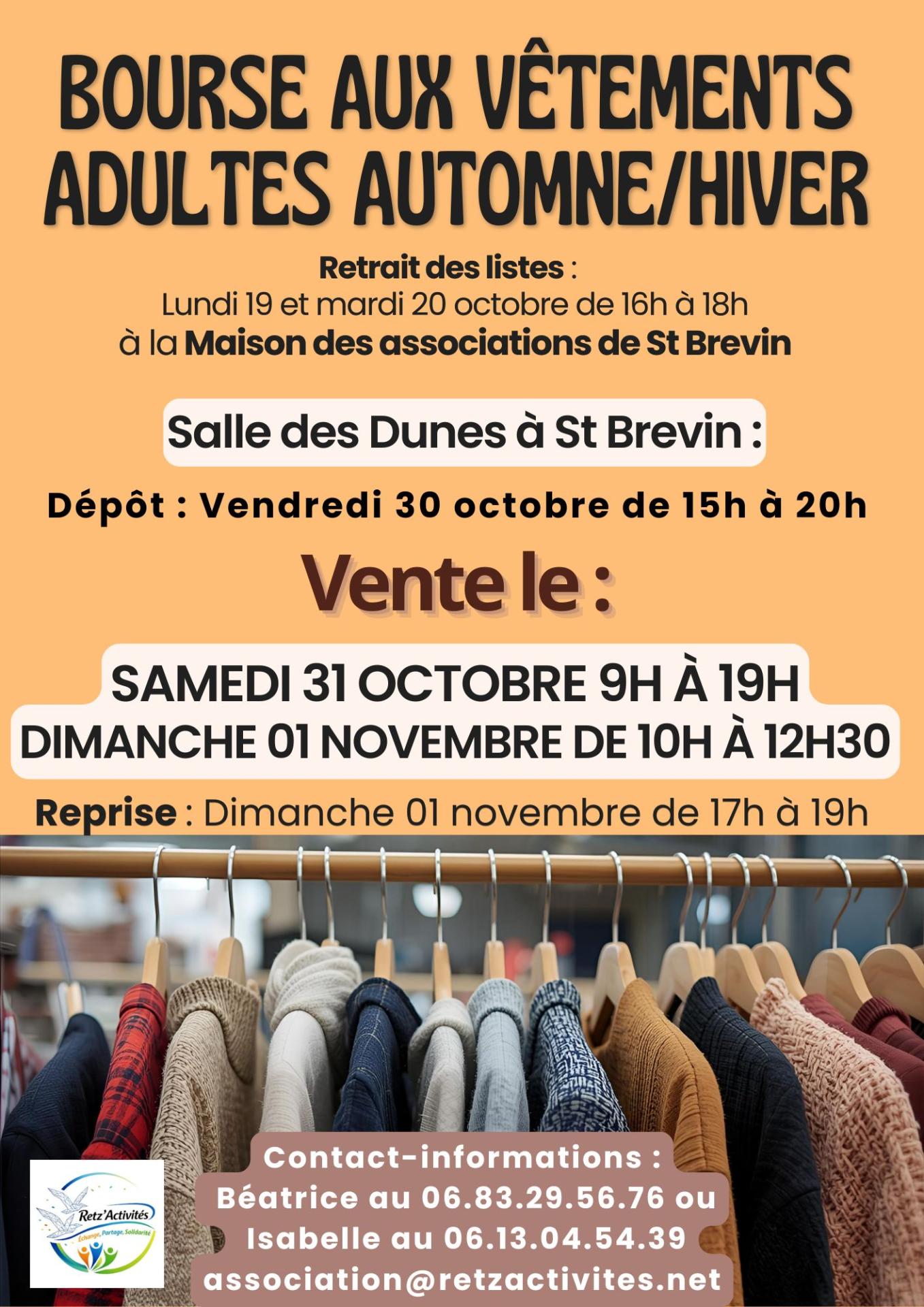 Bourse aux vetements automne hiver 2026