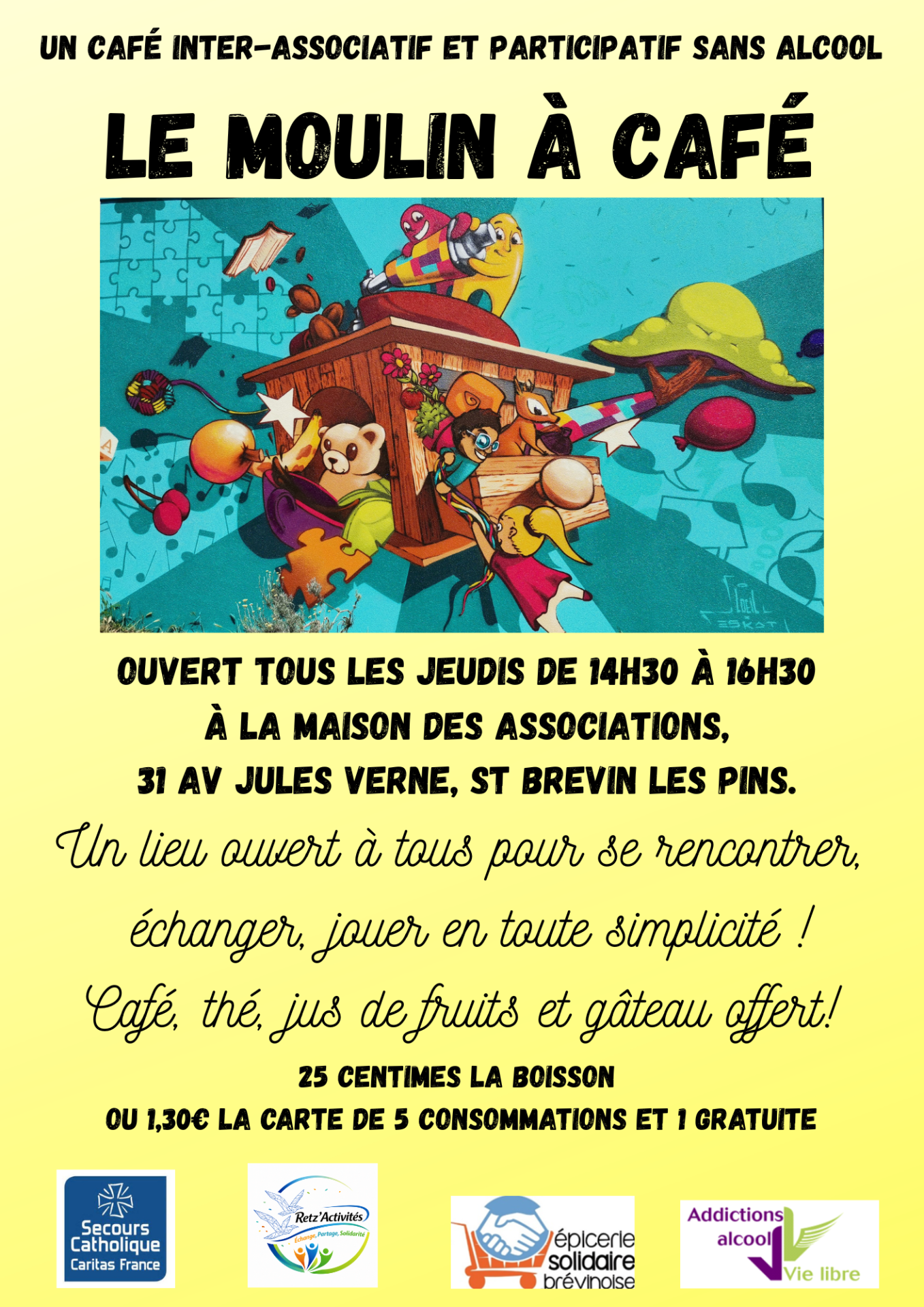 Le moulin a cafe 2026 horaire modifiee sept 2026